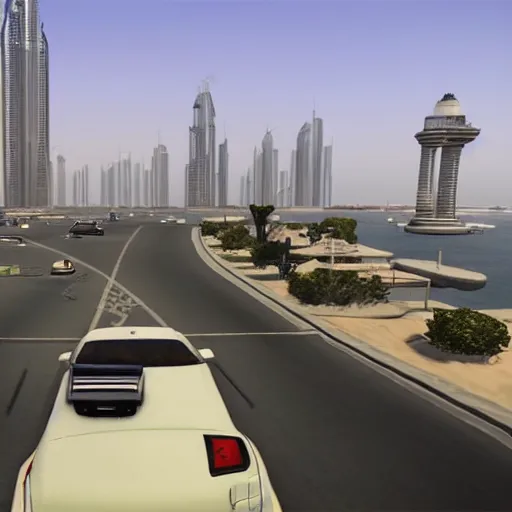 Image similar to gta : dubai. alternative reality