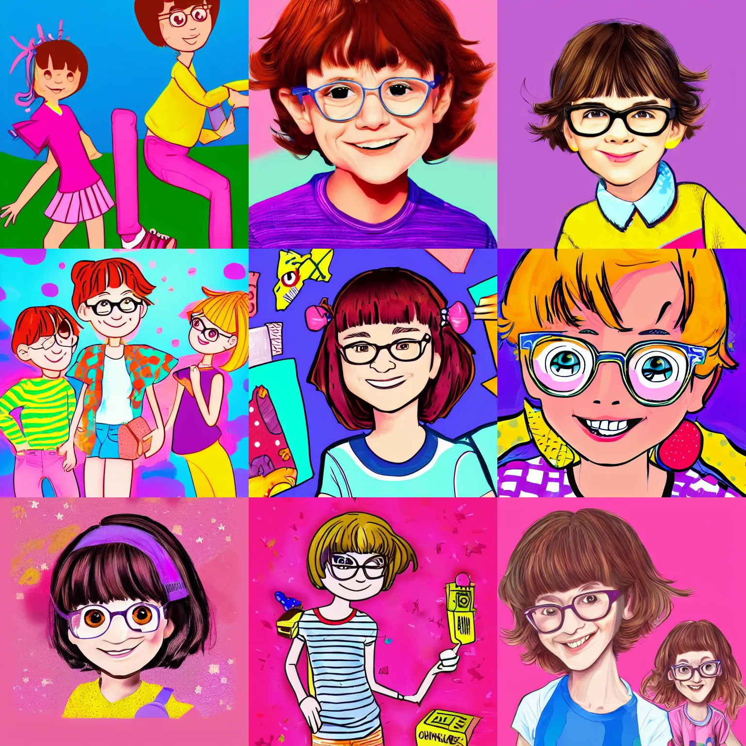 Prompt: artwork of junie b jones, digital art, trending on artstation