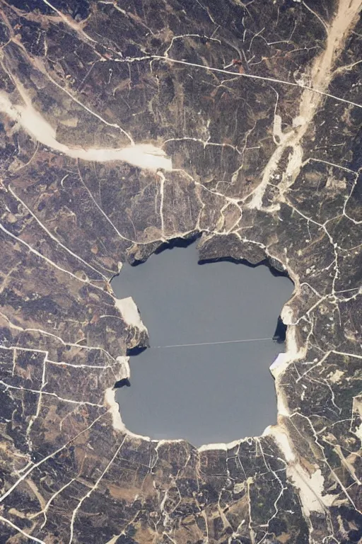 Image similar to photograph of giant crack! in! the! sky!!!!!!!!!!!!!!!!!! above southern california city