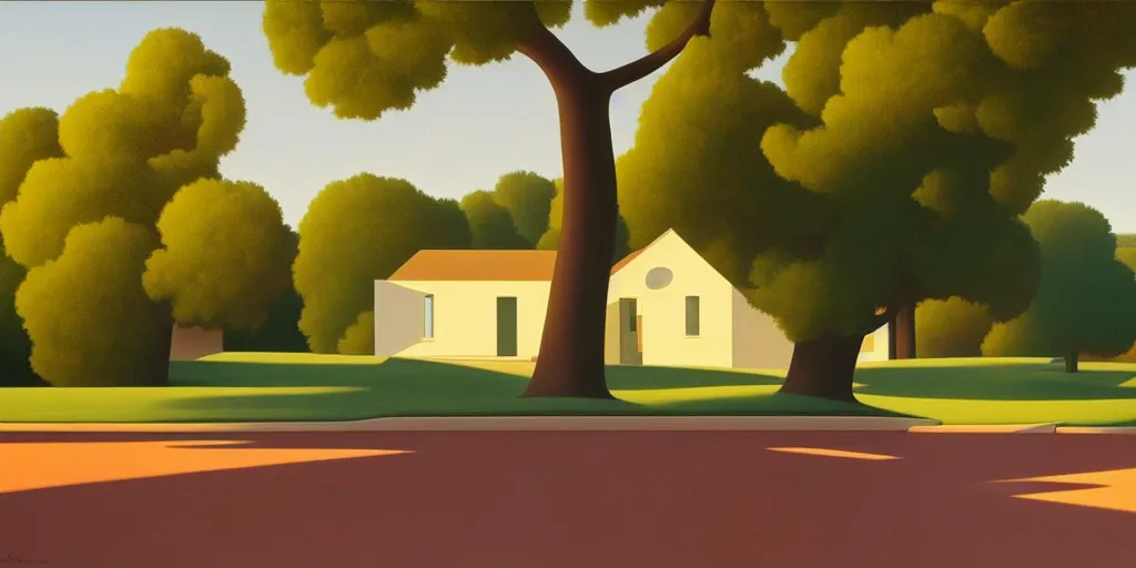 Prompt: dreaming, summer evening, kenton nelson