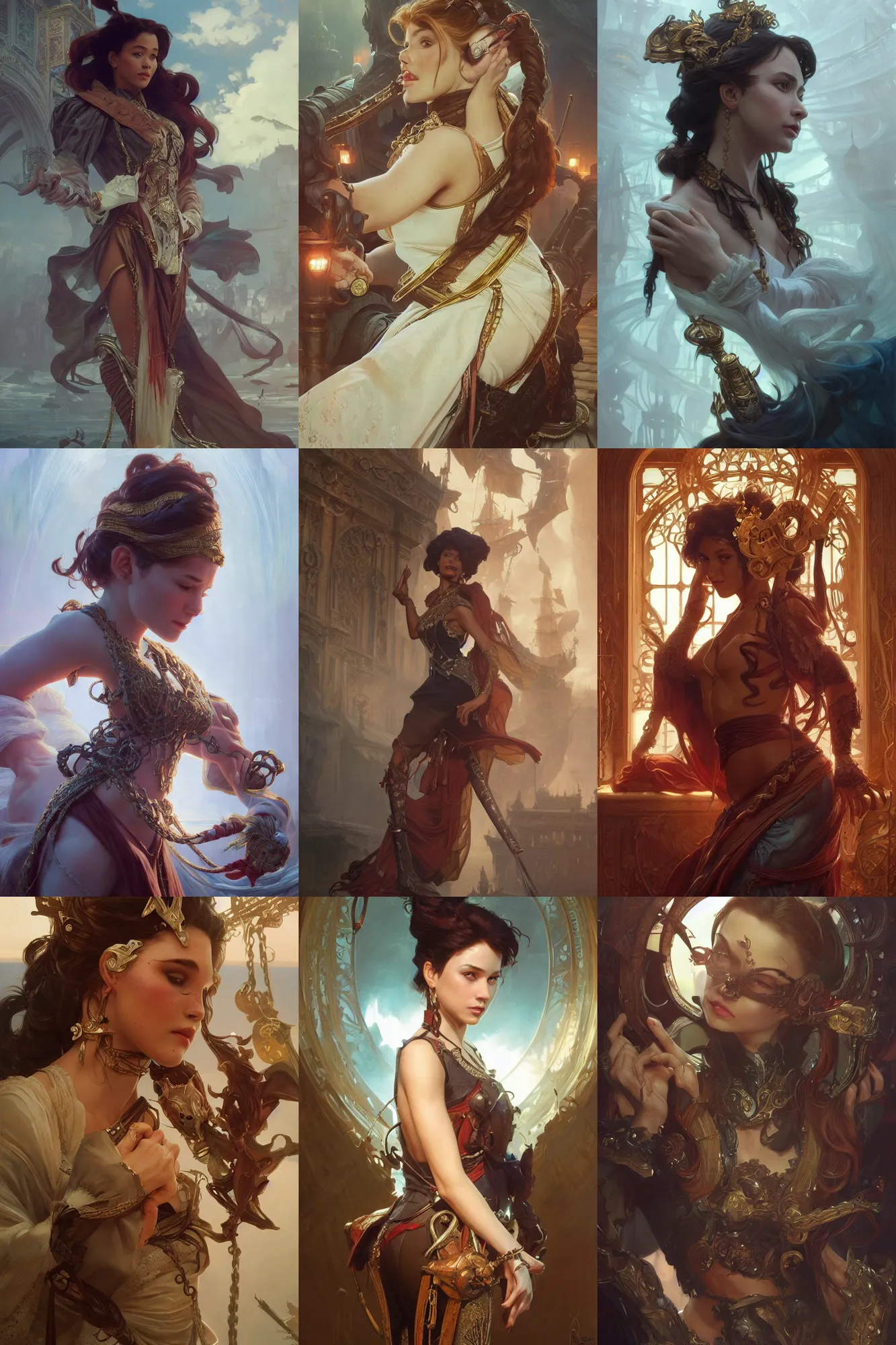 Prompt: cinematic stills from the movie hook, deep focus, d & d, fantasy, intricate, elegant, highly detailed, digital painting, artstation, concept art, matte, sharp focus, illustration, art by artgerm and greg rutkowski and alphonse mucha