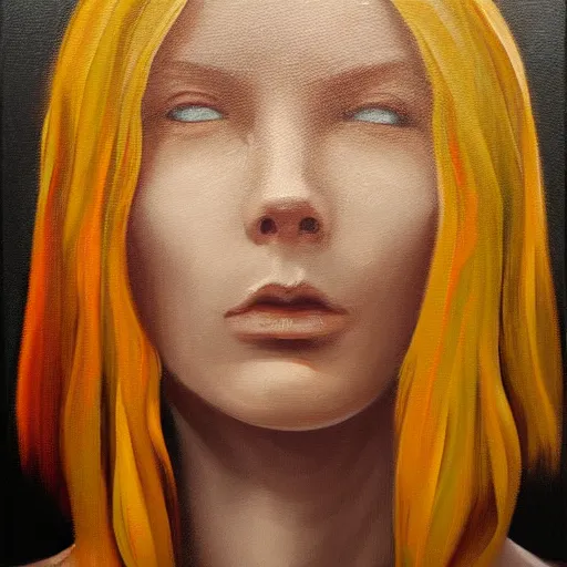 Image similar to emotion of being focused, oil on canvas, symmetry!!, beautiful, best on artstation