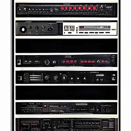 Image similar to 80's stereo rack system poster H 700