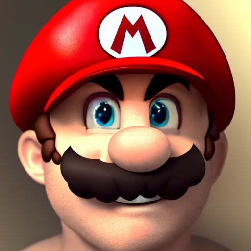 Image similar to Mario in real life, realistic, very realistic, hyperrealistic, highly detailed, very detailed, extremely detailed, detailed, digital art, oil painting, trending on artstation, headshot and bodyshot, detailed face, very detailed face, extremely detailed face, HD Quality, 8k resolution