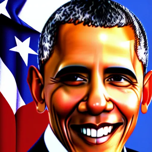 Image similar to Selfie photograph of Barack Obama, 8k,