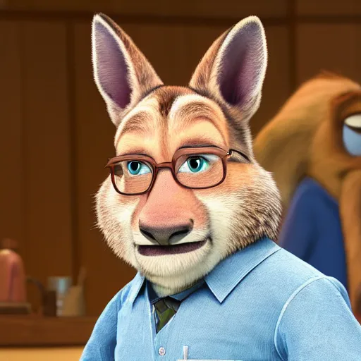 Prompt: Walter White played by Judi Hopps from Zootopia