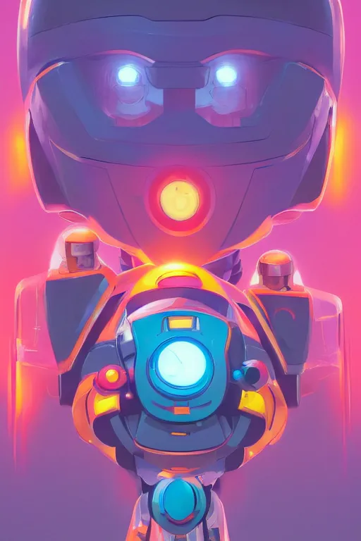 Image similar to metabots medabots medarotto medarot robot minimalist comics helmet mask neon cybereye, behance hd by jesper ejsing, by rhads, makoto shinkai and lois van baarle, ilya kuvshinov, rossdraws global illumination ray tracing hdr radiating a glowing aura