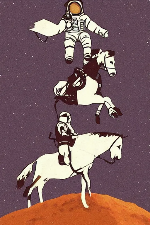 Image similar to astronaut riding horse, upside down