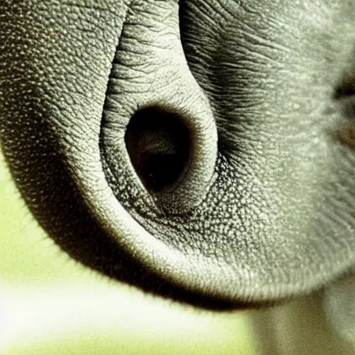 Image similar to 8mm macro photography of a microscopic elephant, real picture, national geographic