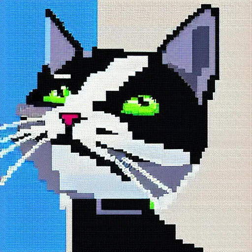 Prompt: pixel art cat