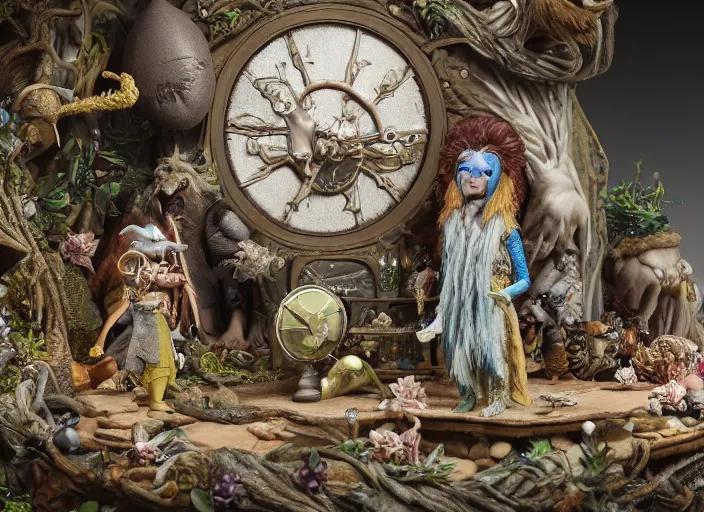 Image similar to product photography of a fantasy diorama of the dark crystal, zeiss lens, detailed, centered, by erwin olaf, joop geesink, wes anderson, jim henson, brian froud, breathtaking, 8 k resolution, extremely detailed, beautiful, establishing shot, realistic materials, hyperrealistic