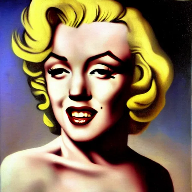 Image similar to a beautiful marilyn monroe, by jan vermeer realistic oil painting