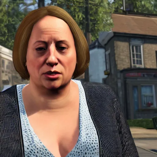 Image similar to vicky pollard from Little Britain on the Cover from gta v