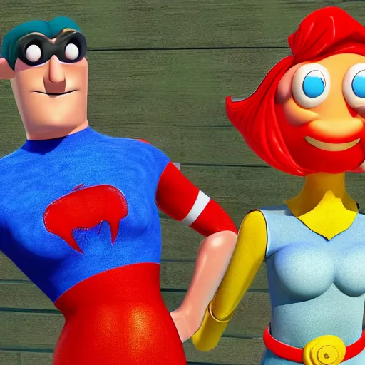 Prompt: barnacle boy and mermaid man ultra realistic 4 k photograph