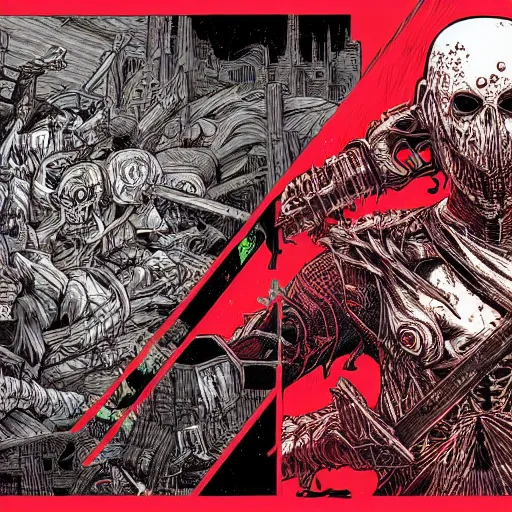 Image similar to chaos, night, rot, blood, epic art, dark souls, highly detailed and intricate by laurie greasley