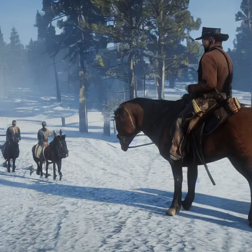 Image similar to a screenshot from red dead redemption 2 ( 2 0 1 8 )