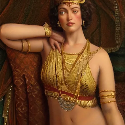 Image similar to beautiful_golden_portrait_of_a_Ashoka_ clone wars Grand_girl body Odalisque_intricate_oil_paintingby Jo hn_William_Godward_by_Anna_Dittman_by J-H 768-C2.0