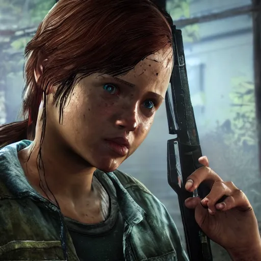 Image similar to screenshot from Angela in the last of us