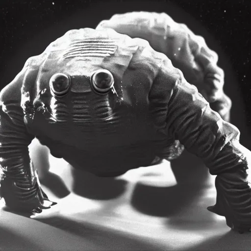 Image similar to the alien transcendent cosmic tardigrade that awaits you at the end of all of space and time, by ansel adams