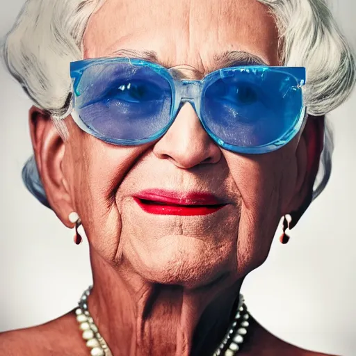 Prompt: old katy perry singer at age 9 0 years old, color ( sony a 7 r iv, symmetric balance, polarizing filter, photolab, lightroom, 4 k, dolby vision, photography award ), vogue, perfect face