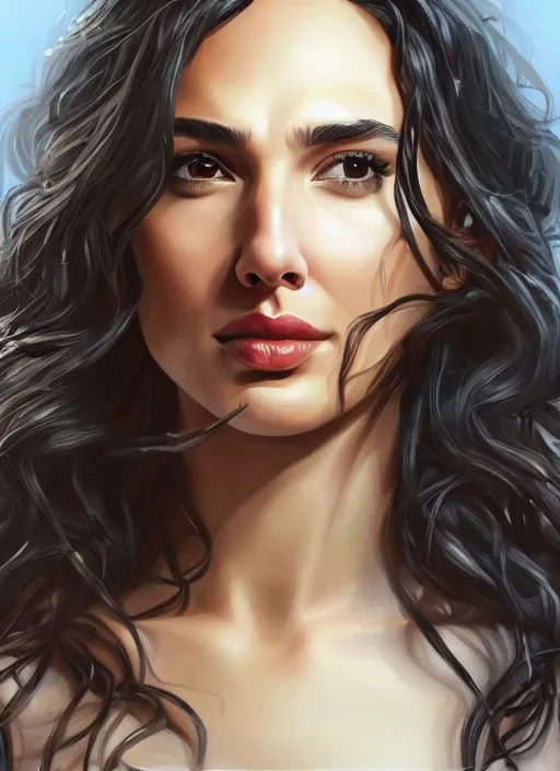 Prompt: a beautiful painting of Gal Gadot , very detailed, 4K, epic , trending on artstation, hd, masterpiece