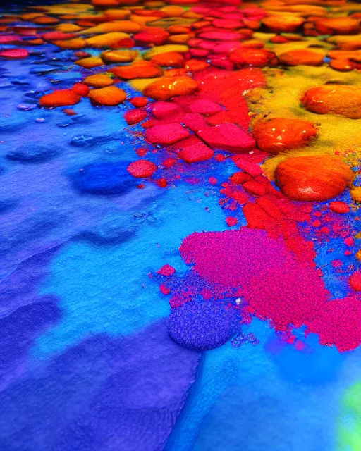 Image similar to color pigments spread out in water, dream, unreal 5, trending on artstation