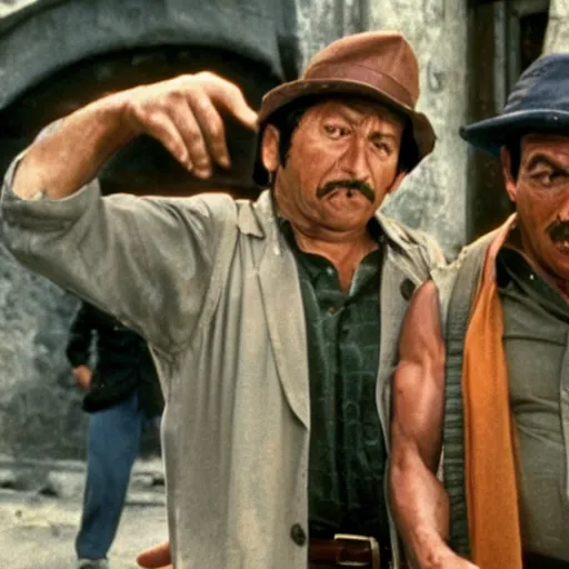 Image similar to chaves, a still of an action movie