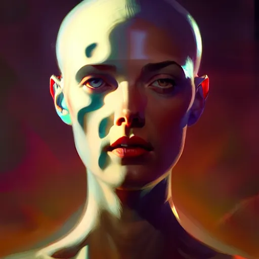 Image similar to human head uv unwrapped, art deco surrealism expressionism, greg rutkowski, trending artstation