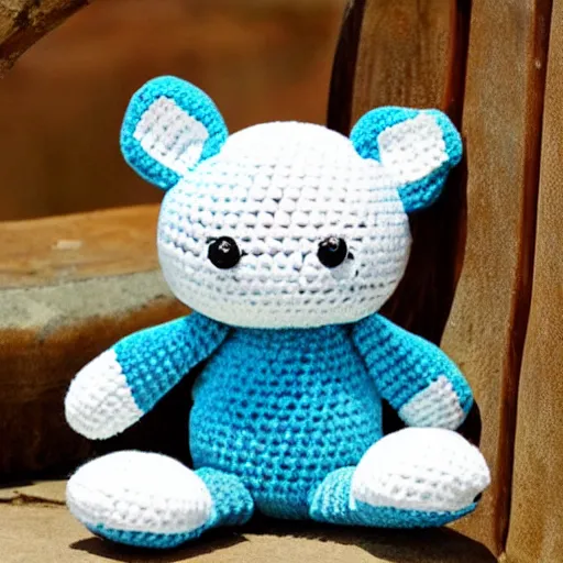 Prompt: cute crocheted plush toy