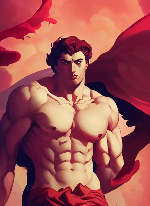 anime portrait of goblins as a muscular anime boy by, Stable Diffusion