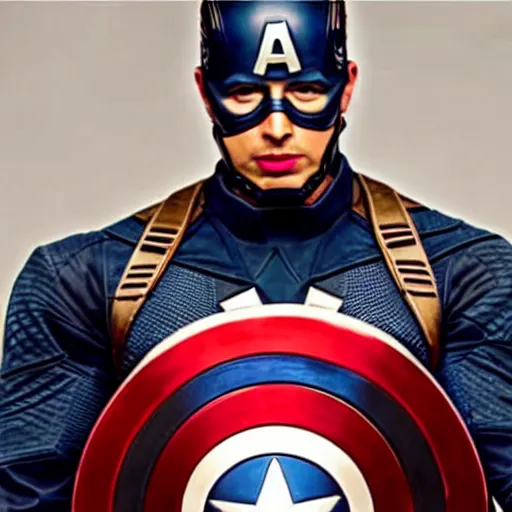 Image similar to a photo of chris evans as infinity war captain america in real life