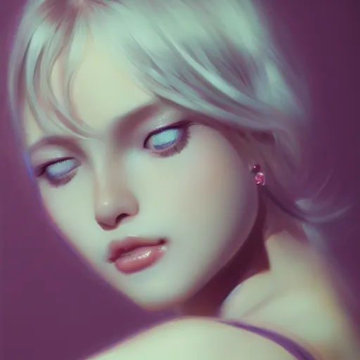 Image similar to a beautiful and elegant girl by wlop, by ruan jian, dream, closeup headshot, 8 k, high detailed, ultra - realistic painting, trending on artstation.