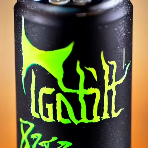 Prompt: A photograph of a can of Monster Energy, Beach Bussy flavour. Sigma f/2.0, 50mm