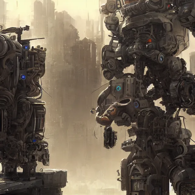 Image similar to greeble, mech kitbash, intricate mechanic, modern technology, gritty, cgsociety