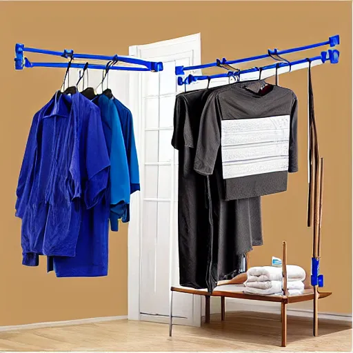 Dropship Adjustable Laundry Pole Clothes Drying Rack Coat Hanger