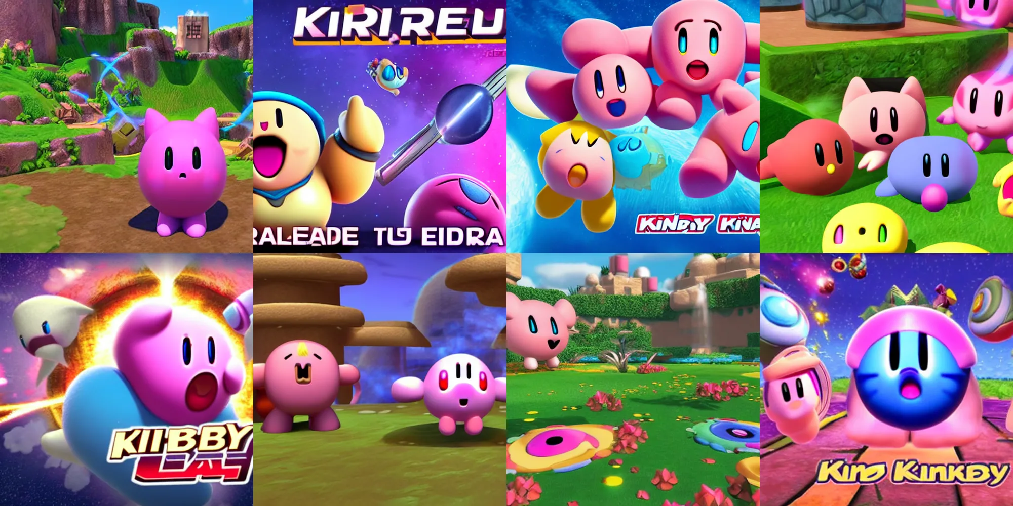 Prompt: kirby unreal engine