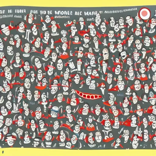 Prompt: where's wally, on the moon