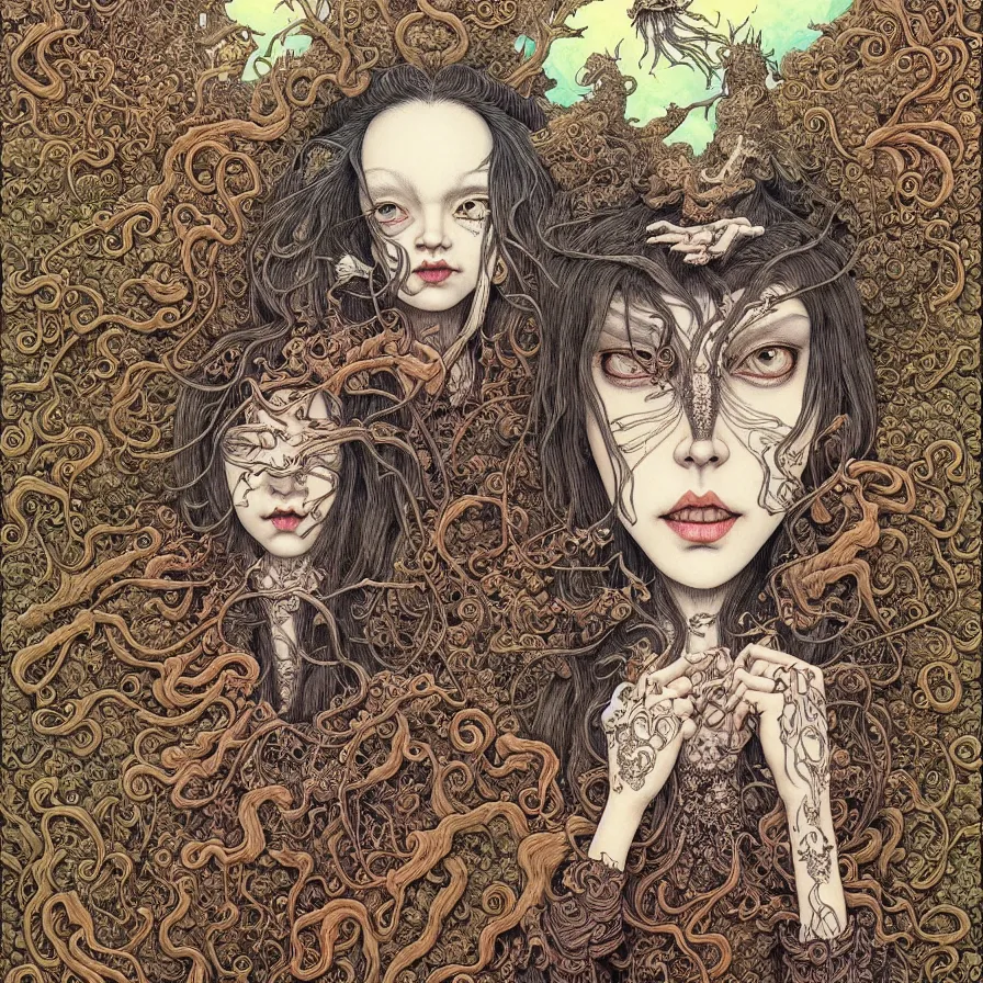 Prompt: portrait painted in jacek yerka style drawn by vania zouravliov and takato yamamoto, inspired by fantasy stories, intricate acrylic gouache painting, high detail, sharp high detail, artstation