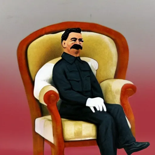 Image similar to stalin as a stuffed animal