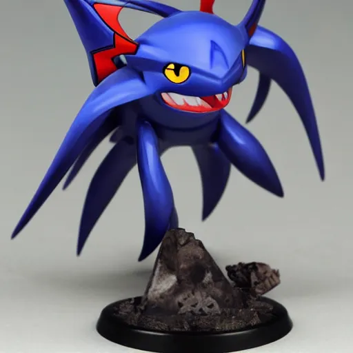 Prompt: pokemon kyogre as a warhammer tabletop figurine