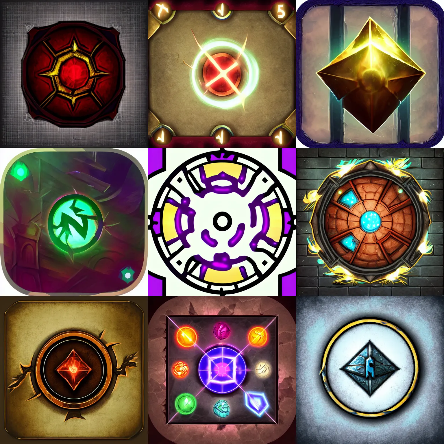Prompt: spell icon from rpg game, league of legends style, ambient light background
