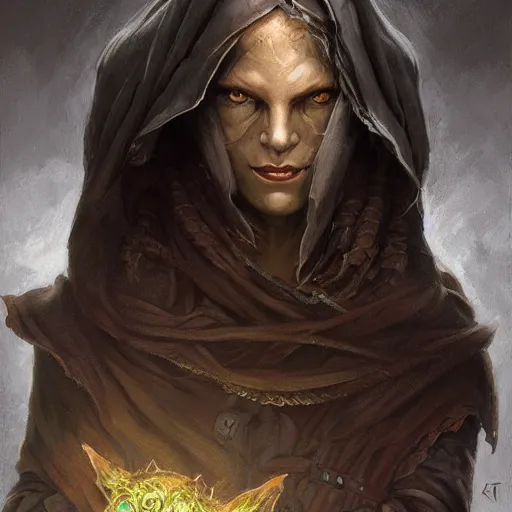 Image similar to portrait, mysterious rogue wearing a cloak, covered face, rpg game, stern expression, main character, detailed, digital painting, artstation, sharp focus, illustration, artgerm, tomasz alen kopera, peter mohrbacher, donato giancola, joseph christian leyendecker, wlop, frank frazetta