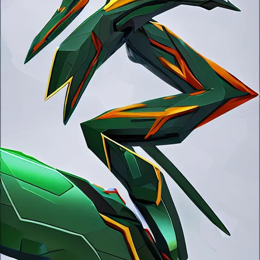 Digital art of a romanian-themed rayquaza