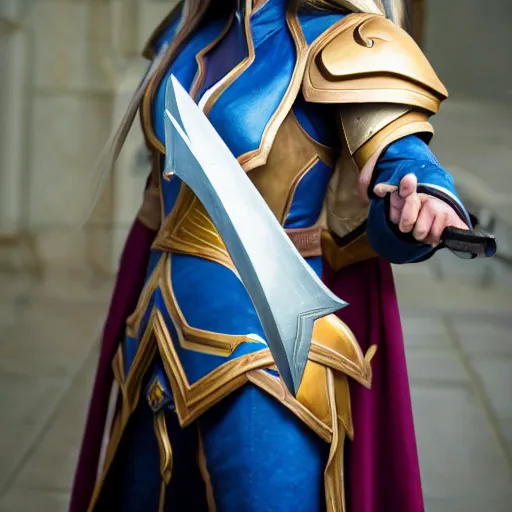 Prompt: jaina proudmoore in real life