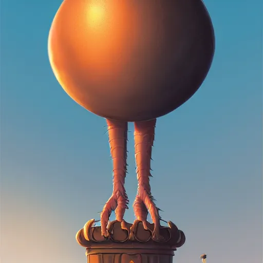 Image similar to alien egg on a pedestal by concept artist gervasio canda, behance hd by jesper ejsing, by rhads, makoto shinkai and lois van baarle, ilya kuvshinov, rossdraws global illumination radiating a glowing aura global illumination ray tracing hdr render in unreal engine 5