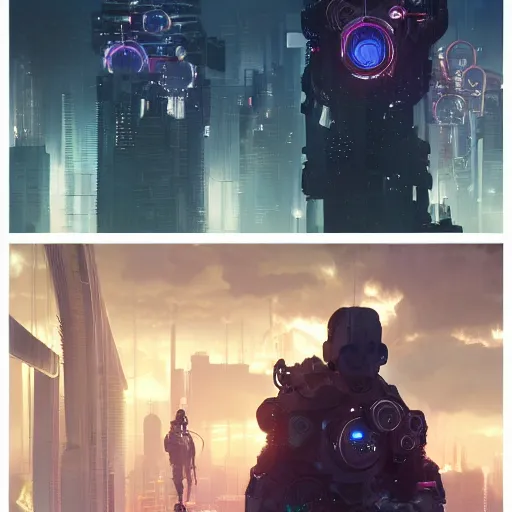 Image similar to cyberpunk jellyfishes, cables, futuristic hi-tech details, art by anthony macbain + greg rutkowski + alphonse mucha, concept art, 4k, sharp focus, cinematic unreal engine