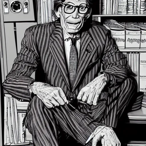 Prompt: The Artwork of R. Crumb and his Cheap Suit Maury Povich tells you to have more relations, pencil and colored marker artwork, trailer-trash lifestyle