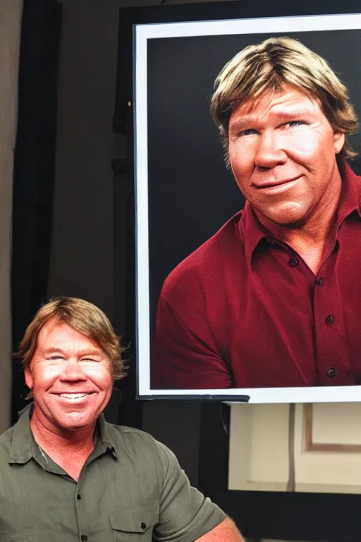 Image similar to 📷 portrait of steve irwin is a wine 🍷, made of drink, still image, dynamic lighting, 4 k