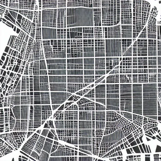 Image similar to map of paris, abstract, lines color, white background