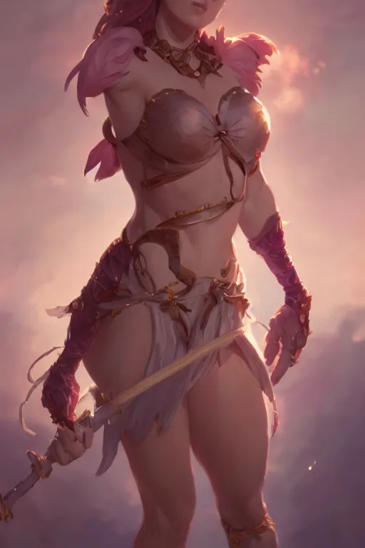 Image similar to a cute fantasy girl character, accurate anatomy, only two hands, highly detailed, digital painting, artstation, concept art, smooth, sharp focus, illustration, Unreal Engine 5, 8K, art by ross tran and greg rutkowski and alphonse Mucha